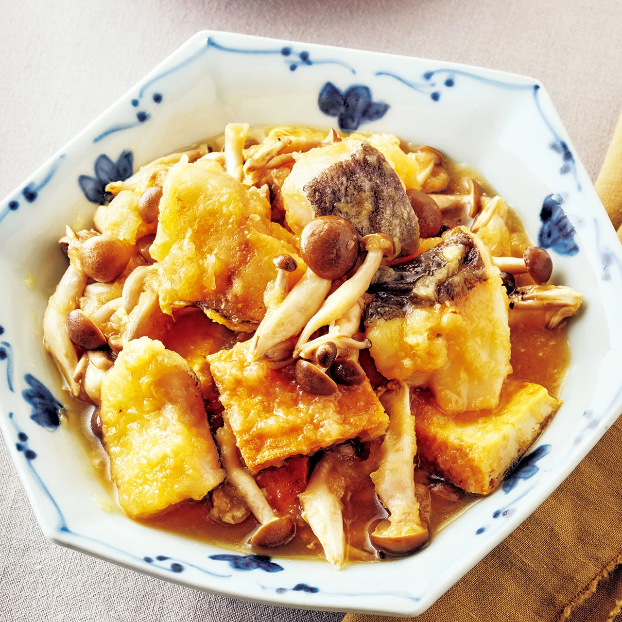 たらと厚揚げのみぞれ煮