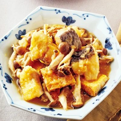 たらと厚揚げのみぞれ煮