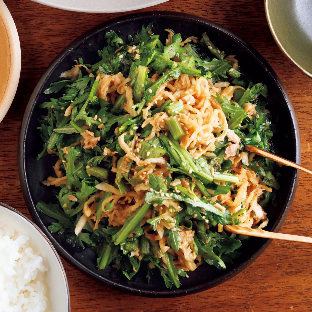 春菊と切り干しのナムル