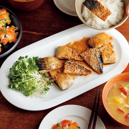 塩さばの甘酢焼き