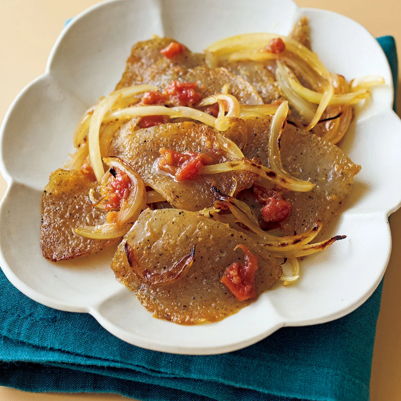 こんにゃくの梅しょうが焼き