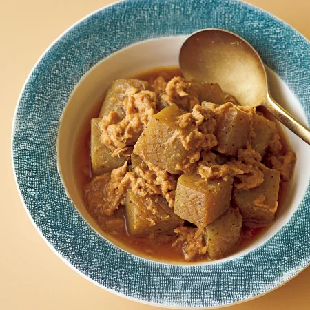 こんにゃくのツナみそ煮