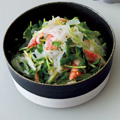 しらたきと豆苗のナムル