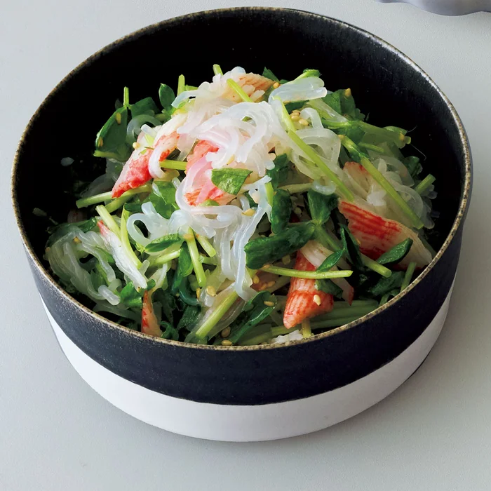 しらたきと豆苗のナムル