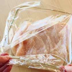 とり肉をレンチンする