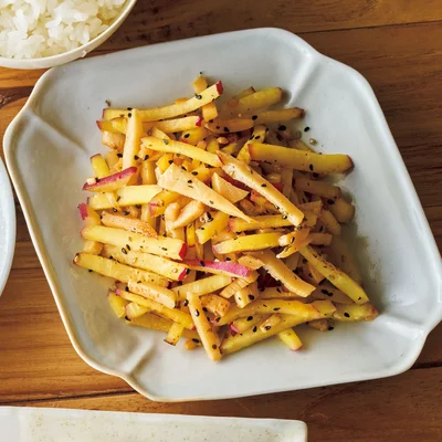 たけのことさつまいものきんぴら