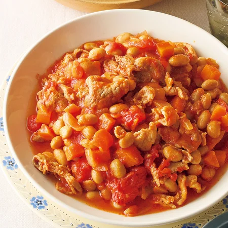 豚こまポークビーンズ