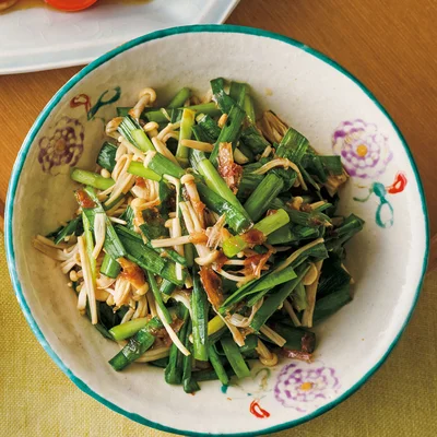 にらとえのきのおかかあえ