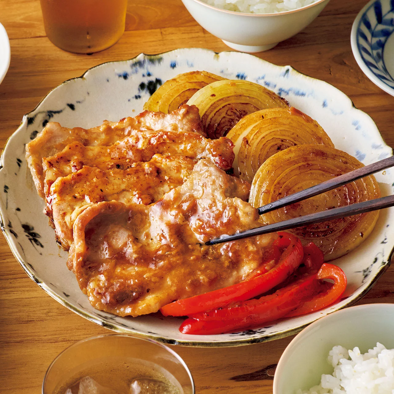 豚肉の梅しょうが焼き