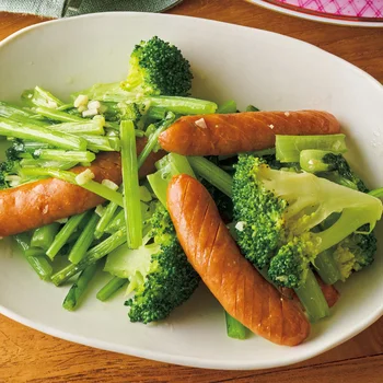 ブロッコリーのガーリック炒め