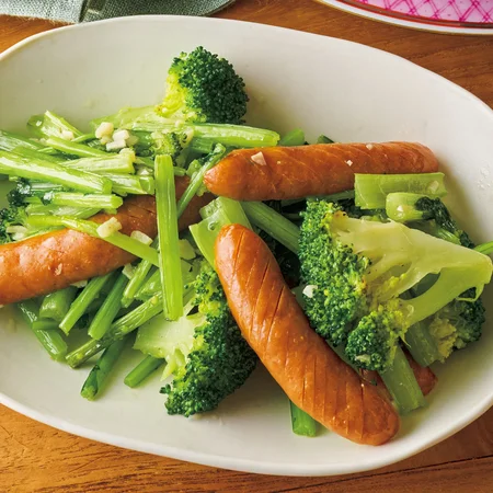 ブロッコリーのガーリック炒め