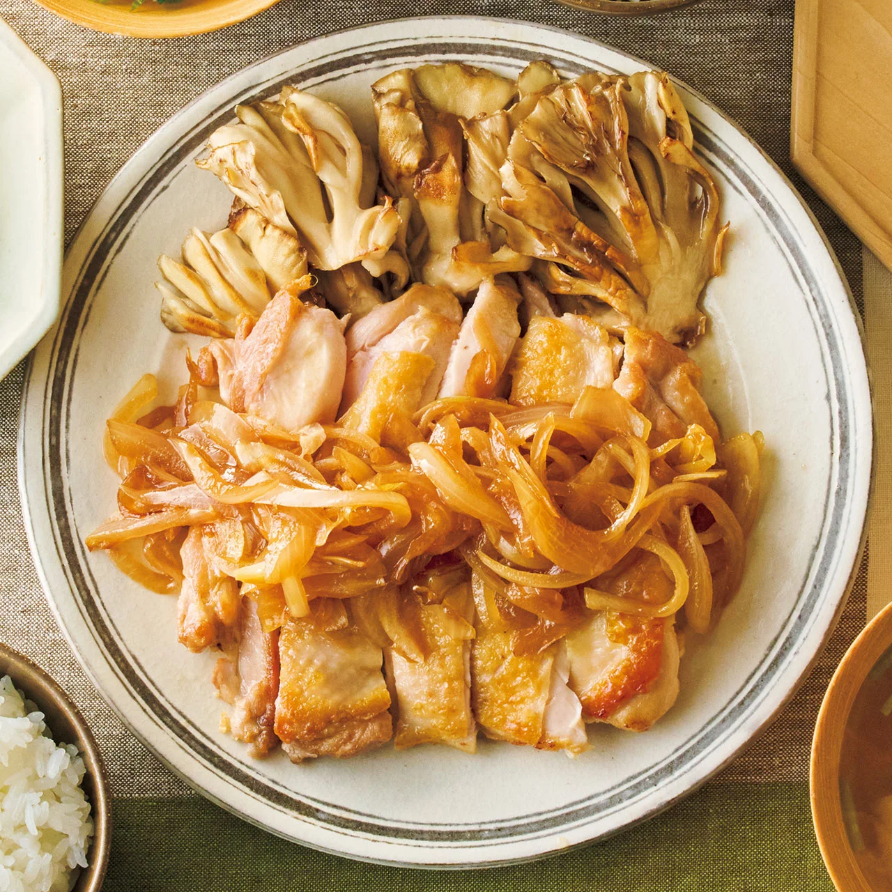 新玉ソースのチキンソテー