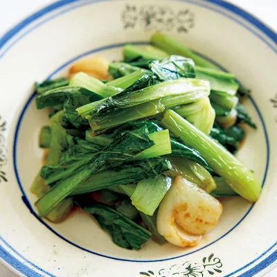 小松菜の蒸し炒め