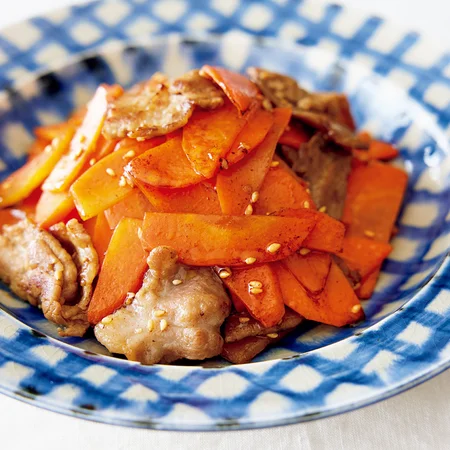 にんじんと豚こまのきんぴら