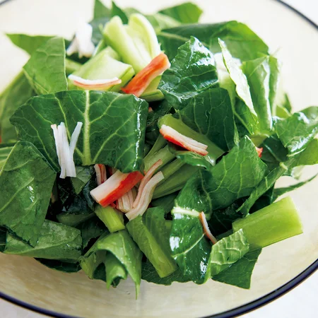 小松菜とかにかまのサラダ