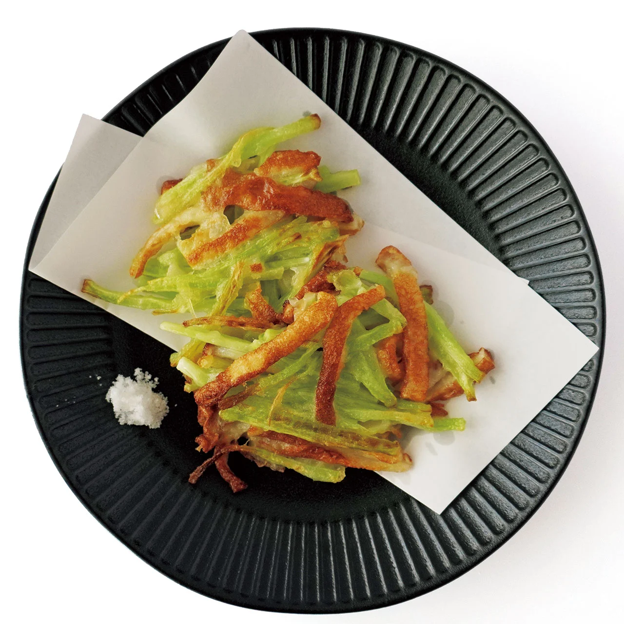 ブロッコリーの茎のかき揚げ