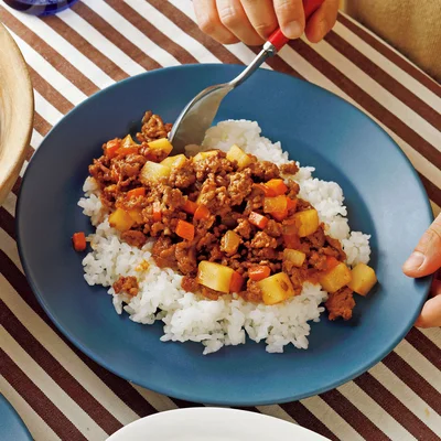 ミートソースかけご飯