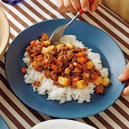 ミートソースかけご飯