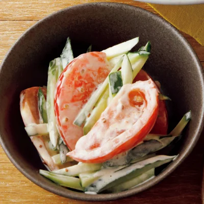 トマトときゅうりのマヨサラダ