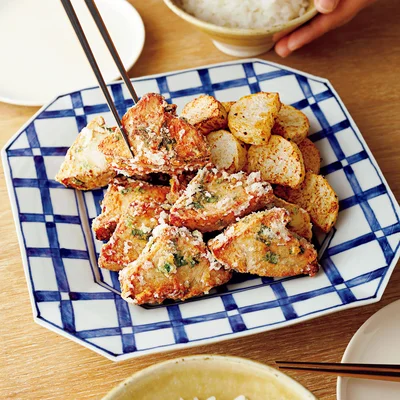 「かつおのしそ風味から揚げ」の献立