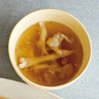 炒めまいたけのごまスープ