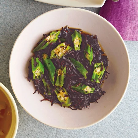 オクラとひじきの甘辛煮