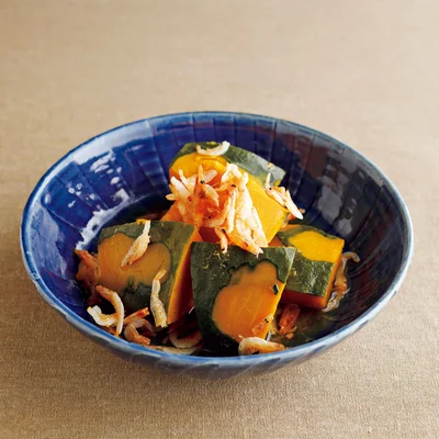 かぼちゃと桜えびの中華風レンジ煮