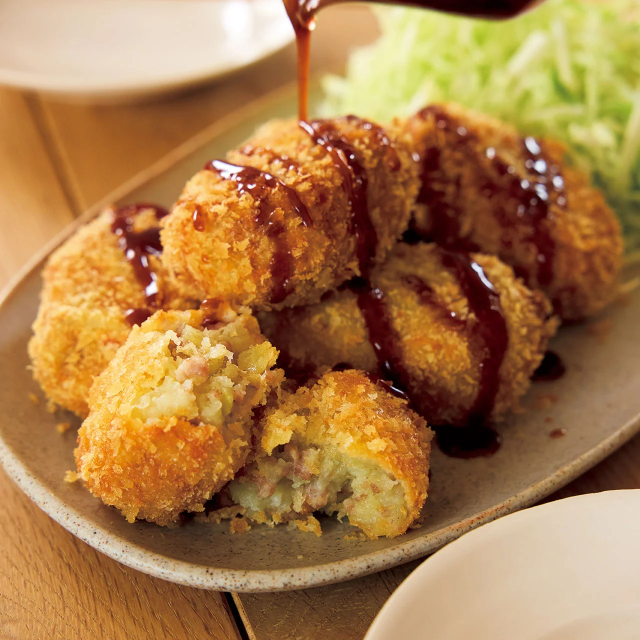 新じゃが新玉コロッケ