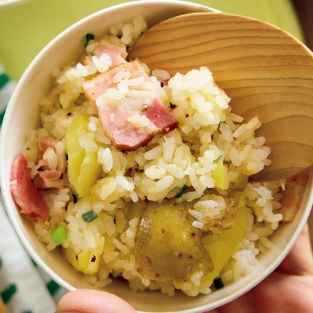 新じゃがのホクホク炊き込みご飯