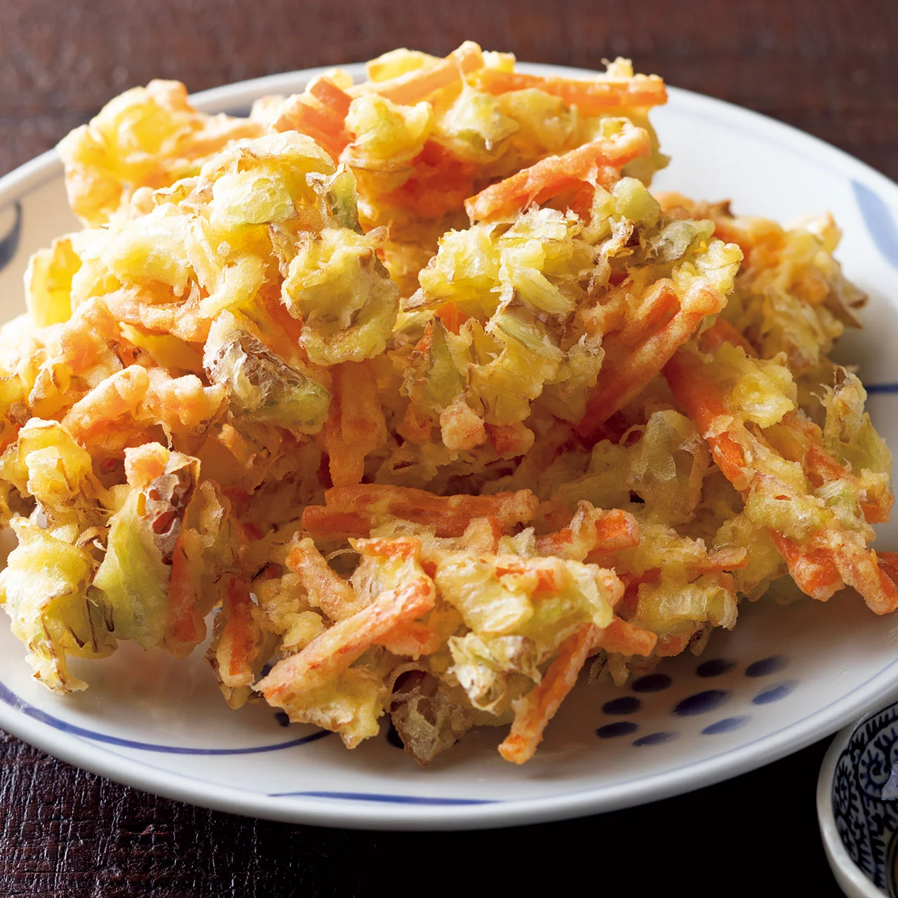 にんじんとキャベツのかき揚げ