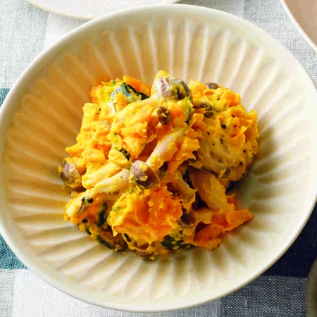 かぼちゃとしめじのサラダ