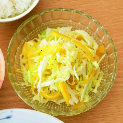 キャベツとパプリカのコールスロー