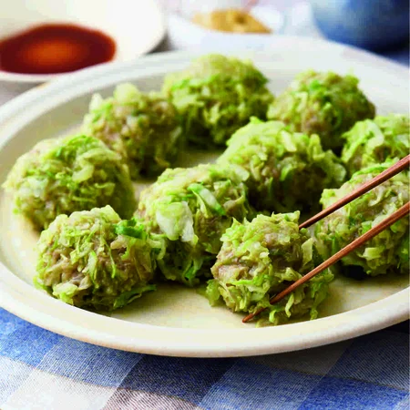 キャベツのレンジシューマイ