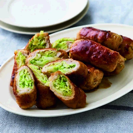 キャベせんの肉巻き照り焼き