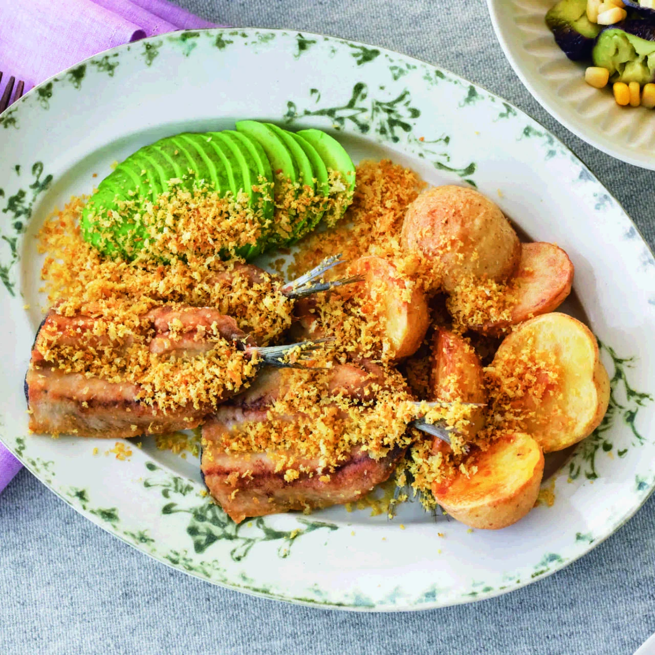 いわしのソテーカレーパン粉がけ