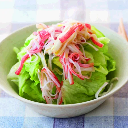浅漬けレタスのサラダ