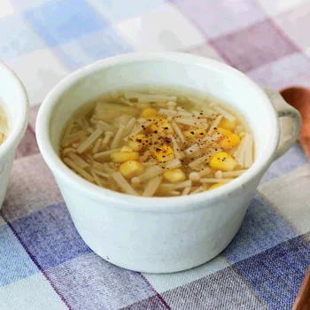 えのきとコーンのスープ