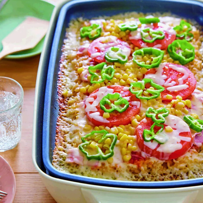 カリカリチーズのご飯ピザ