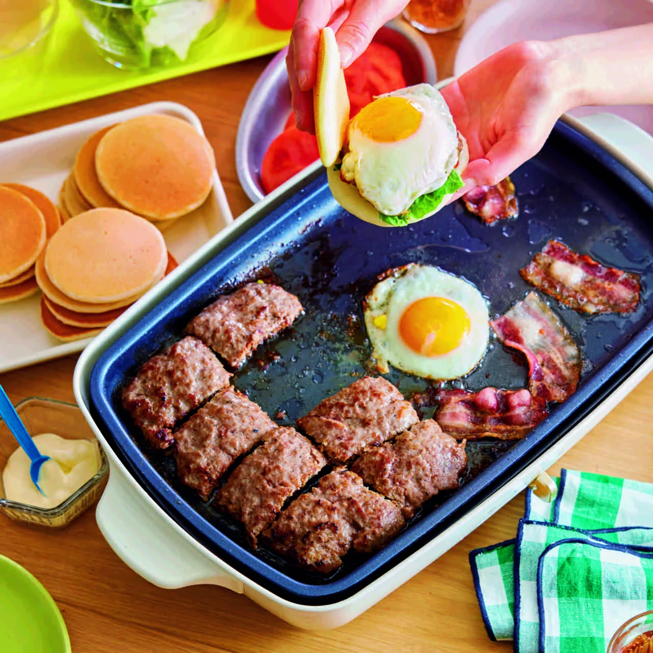 セルフパンケーキバーガー