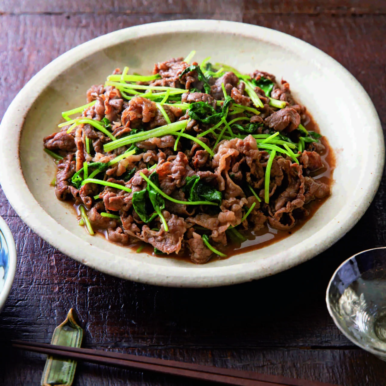 三つ葉バター牛肉