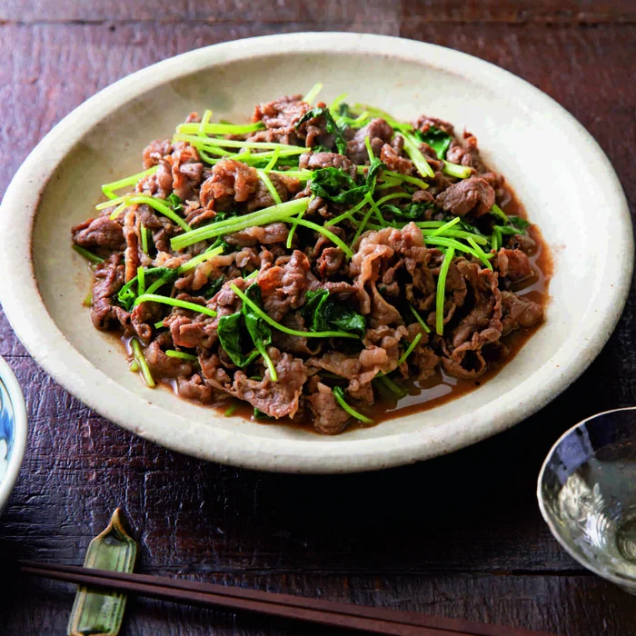 三つ葉バター牛肉