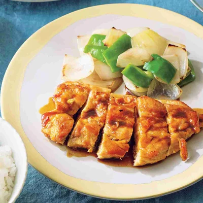 「チキンのカレー照り焼き」の献立