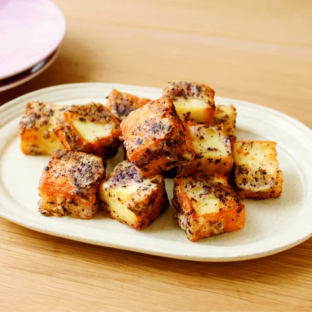 厚揚げの赤じそ揚げ