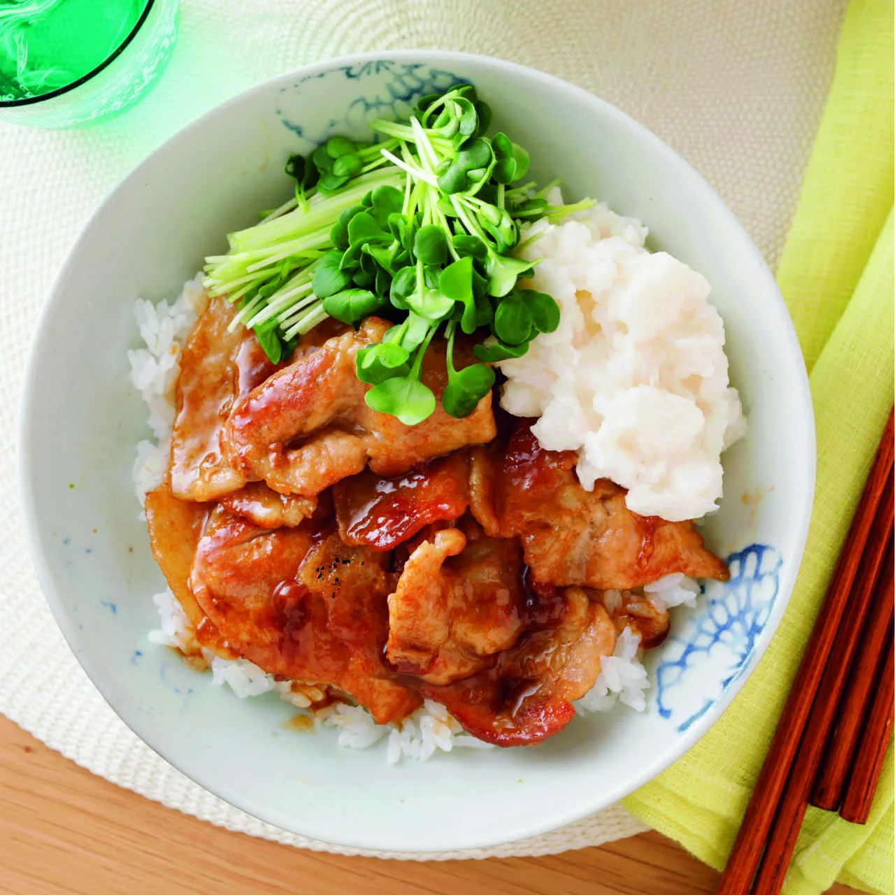 豚肉の梅照り焼き丼