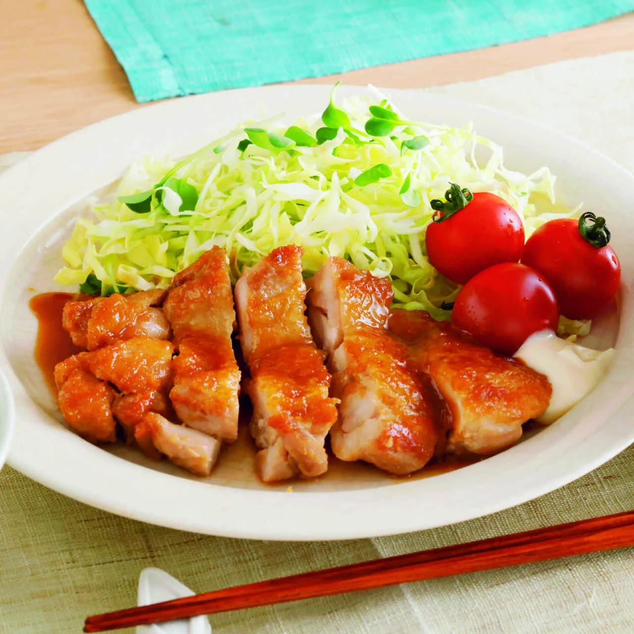 とり肉のポン酢しょうが焼き