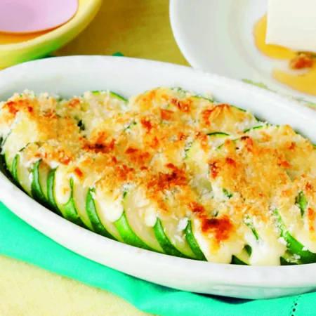 ズッキーニのマヨパン粉焼き