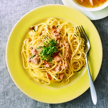 ツナと青じそのパスタ