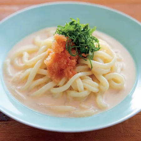 明太クリームうどん