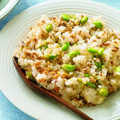 「枝豆ときのこの混ぜチャーハン」の献立