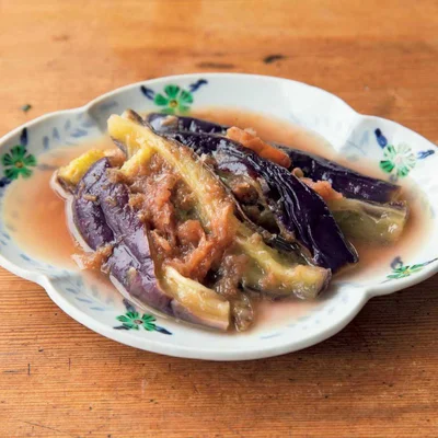蒸しなすの梅だしびたし